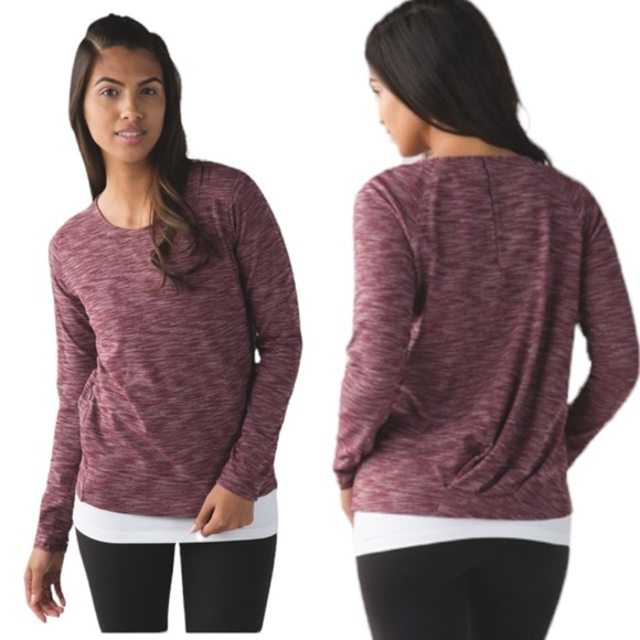 Lululemon &go City Pullover Heathered Bordeaux Drama 4 - Picture 1 of 17